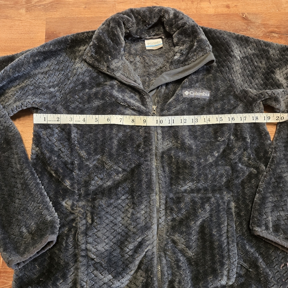 Columbia Dark Gray Textured Fleece Sweatshirt - Picture 2 of 4